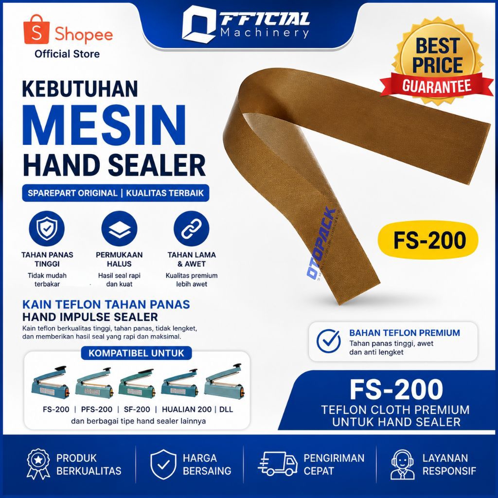 Kain Teflon SEALER FS -200 Kain Pelapis Anti panad Kain Keretas SEALER