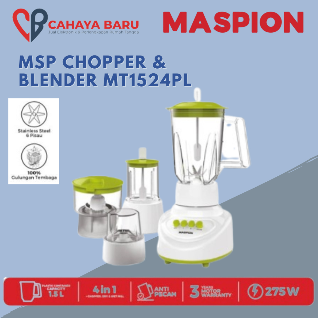 MASPION CHOPPER & BLENDER MT1524PL