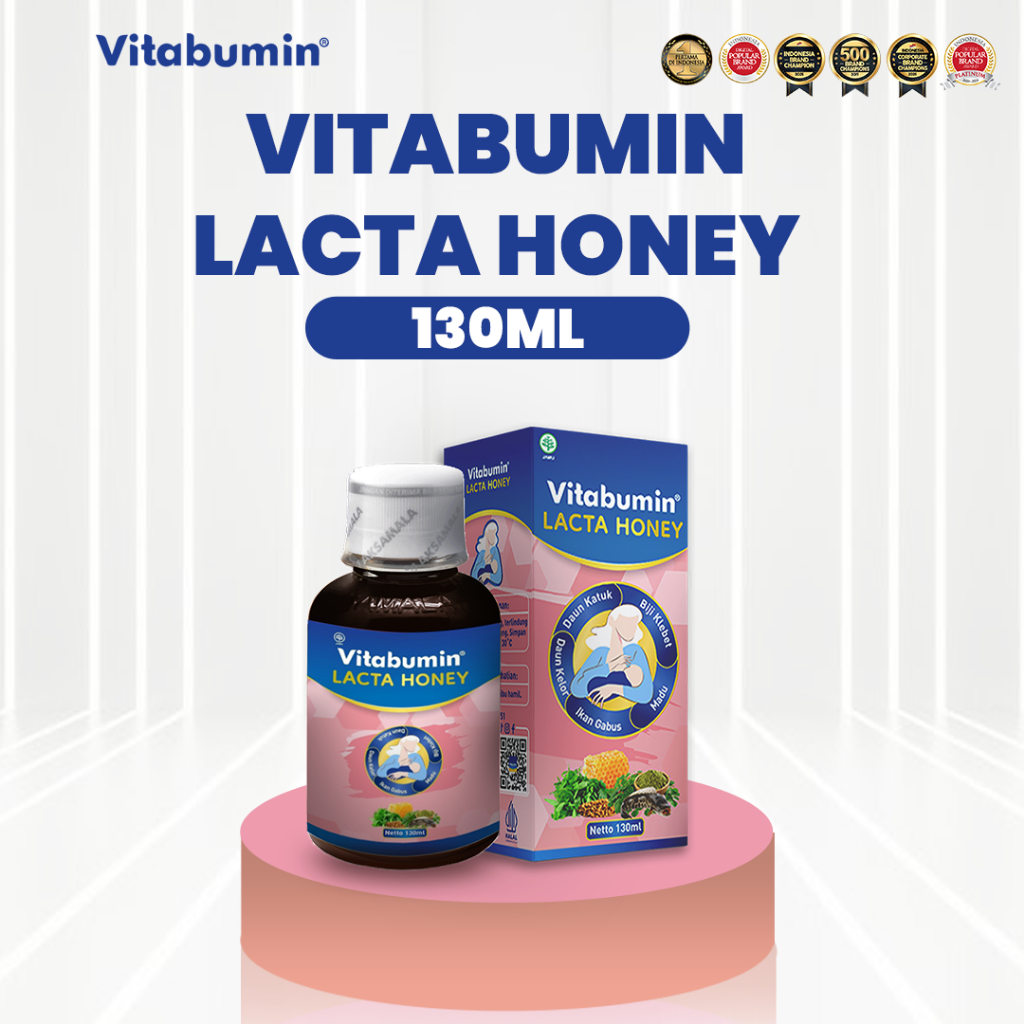 Vitabumin Lacta Honey ASI Booster Pelancar ASI – Madu Ibu Menyusui 130ml