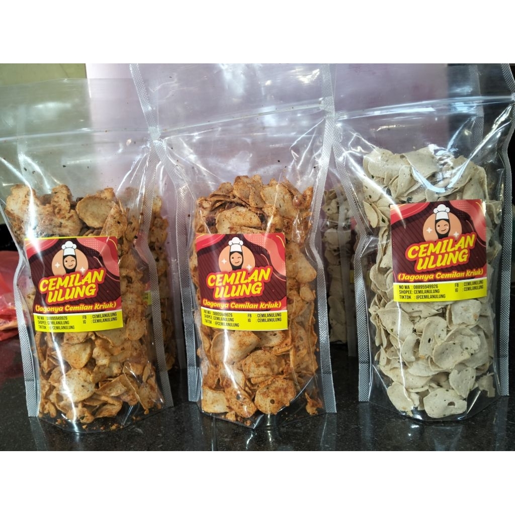 basreng daun jeruk renyah premium 500 gram