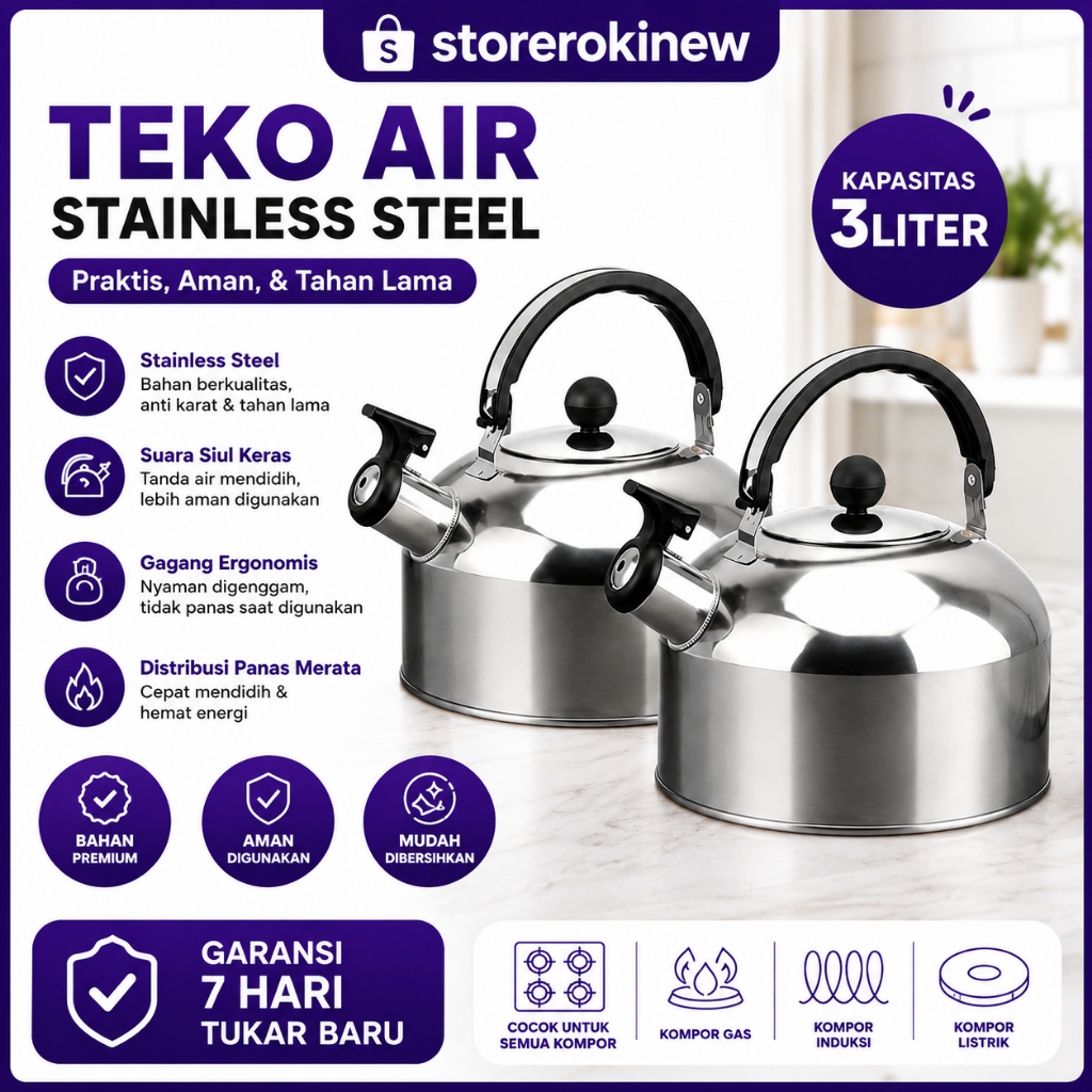 Teko Siul stainless 3 Liter