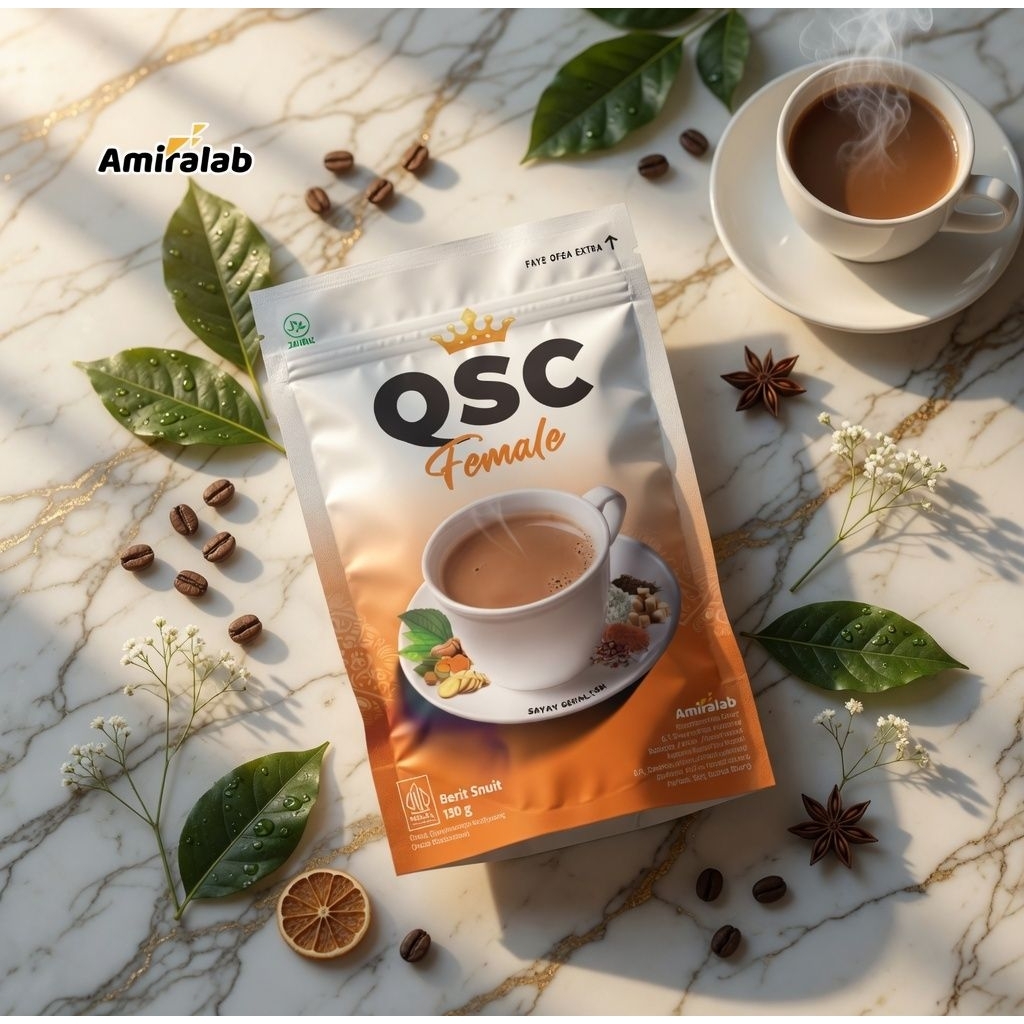 QSC QUEEN SCREET COFFEE AMIRLAB Kopi Herbal Untuk Mengatasi Masalah Kewanitaan Original