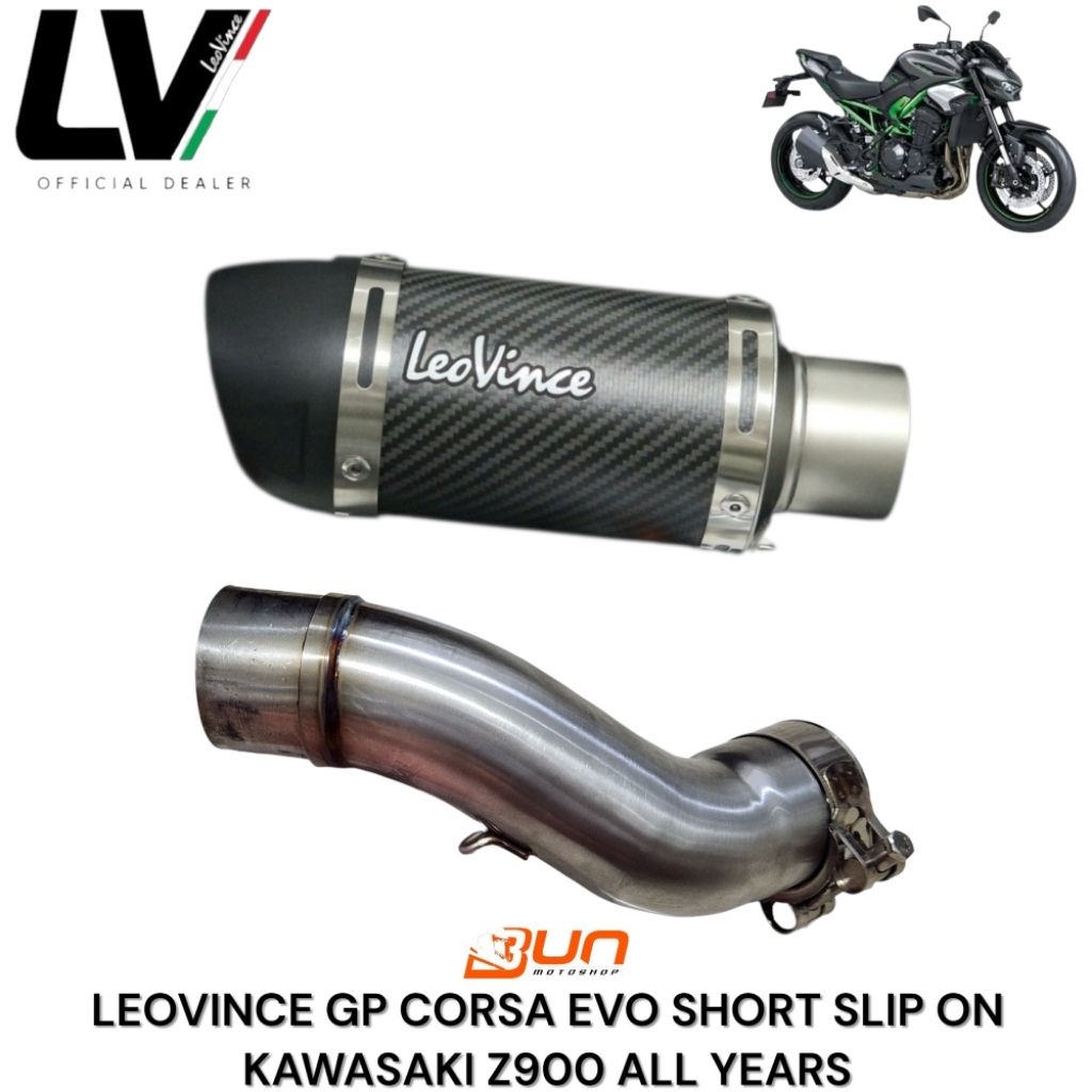 Leovince GP CORSA EVO SHORT Slip On Kawasaki Z900 Z 900 arrow akrapovic prospeed