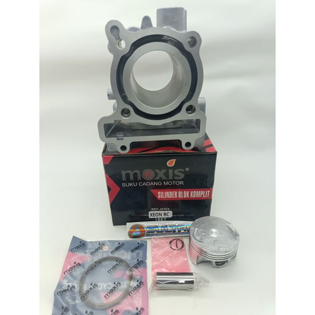 CYLINDER BLOK + PISTON  KOMPLIT MOXIS XEON RC - XEON GT 125 - XEON SOUL GT 125 - XEON INJEKSI 125