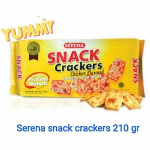 BISKUIT KREKERS RASA AYAM NISSIN SERENA SNACK CRACKERS CHICKEN FLAVORED 210 GR