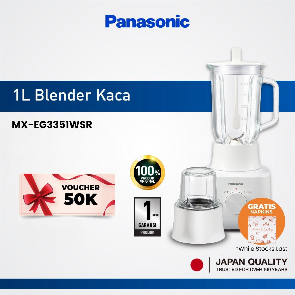 Panasonic MX-EG3351WSR Blender [1 L] - White