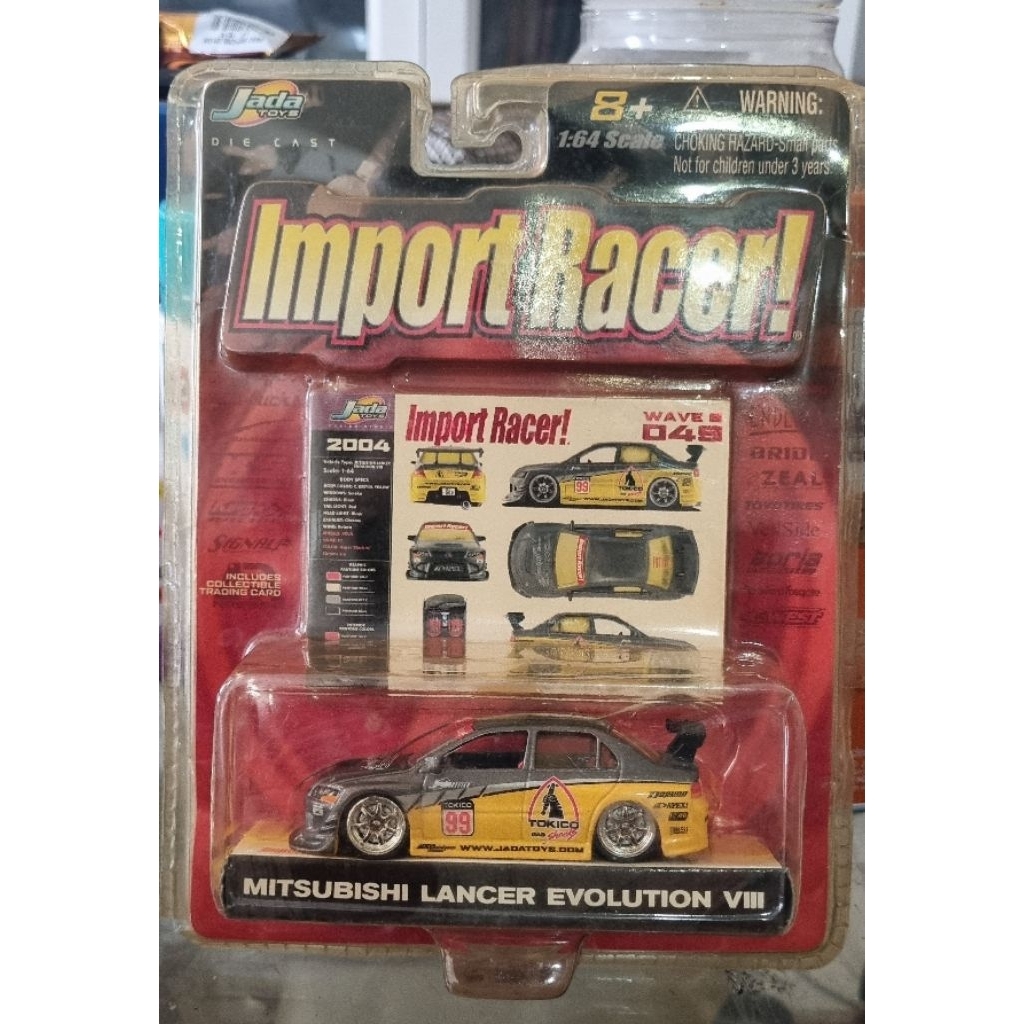 Jada diecast Import Racer skala 64 Mitsubishi Evo VIII