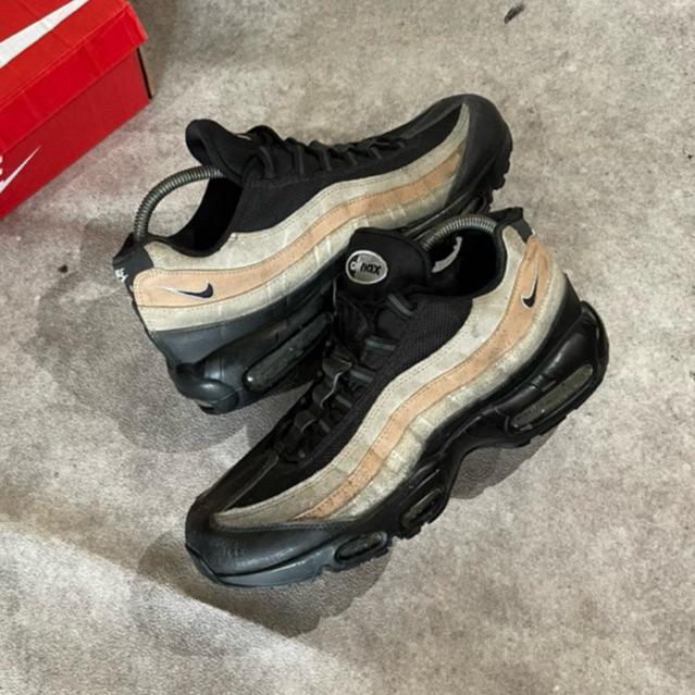 AIRMAX 95 BLACK BEIGIE SIZE 44 ORIGINAL SECOND