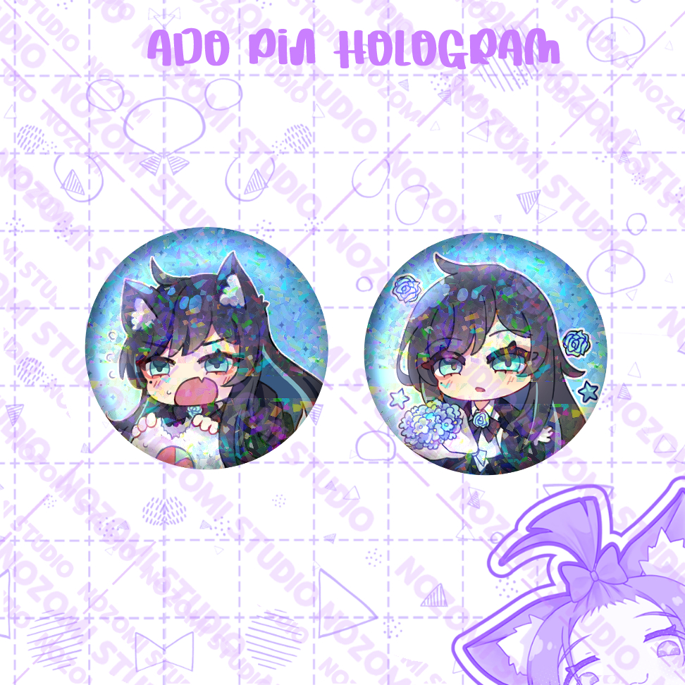 PIN PENITI HOLOGRAM ADO UTAITE