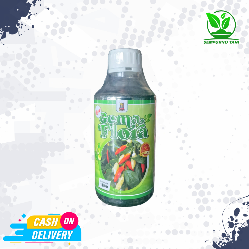 Pupuk Daun Cair Gema Flora 1 Liter - Masa Vegetatif, Pertumbuhan Tunas, Daun Sehat