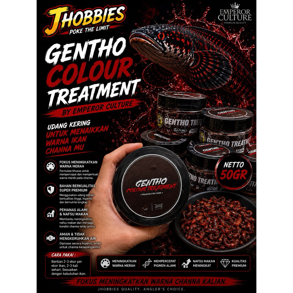 UDANG GENTHO COLOR TREATMENT TERBARU ORIGINAL by MAS TOBIL