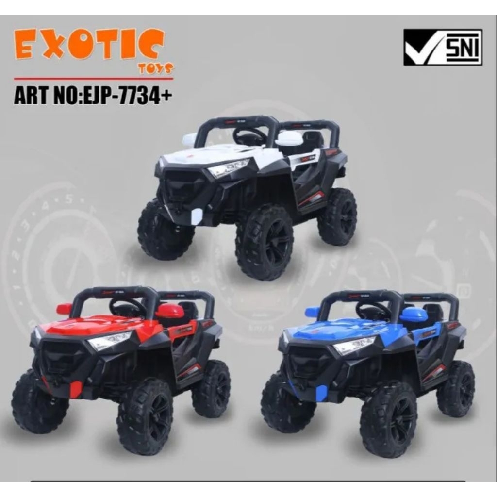 Mobilan Aki Jeep 7734+ ( Rechargable Car EJP 7734 )