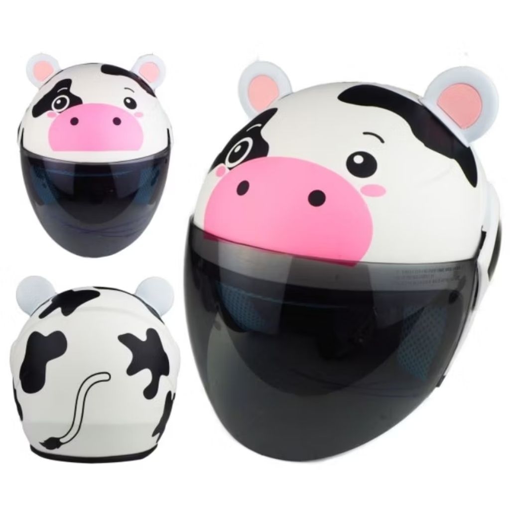 helm anak motif sapi