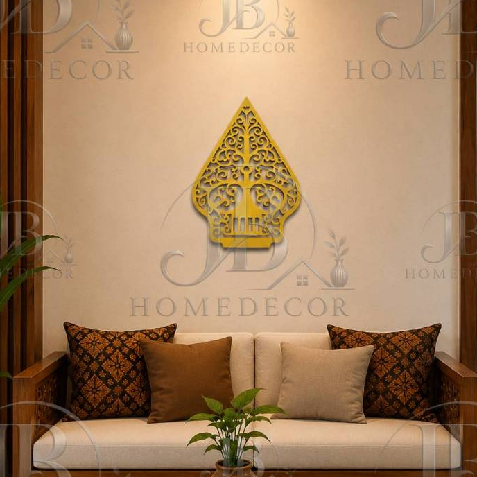 hiasan dinding gunungan wayang mdf tebal 6mm / hiasan gunungan wayang jawa / hiasan dinding gunungan