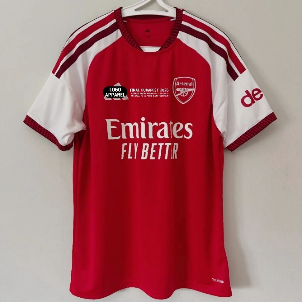 Jersey Arsenal Final BUDAPEST Home 2026 2027 Grade Original - Jersey Arsenal Final UCL Terbaru High 