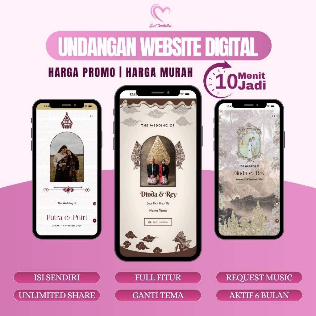 Undangan Digital Website Pernikahan Adat | Undangan Online Website