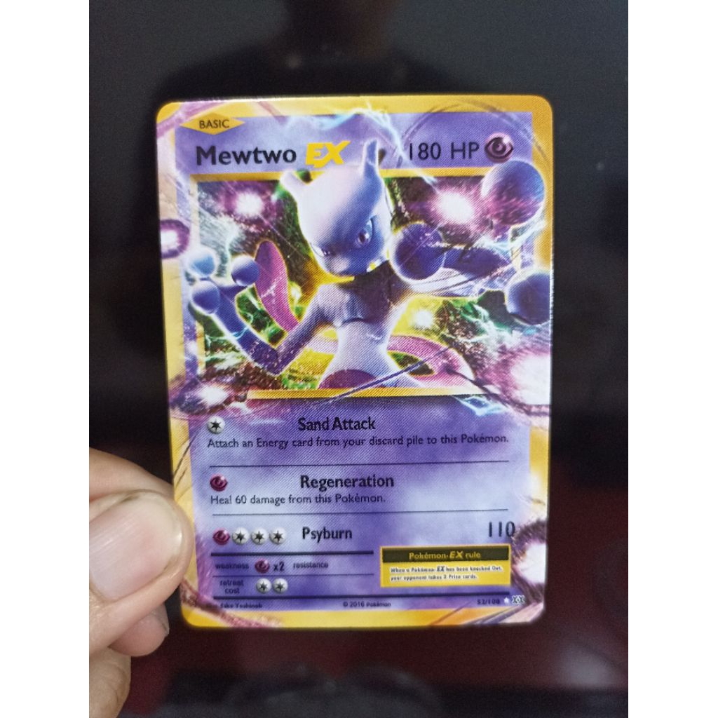 Kartu Pokemon Mewtwo EX non holo