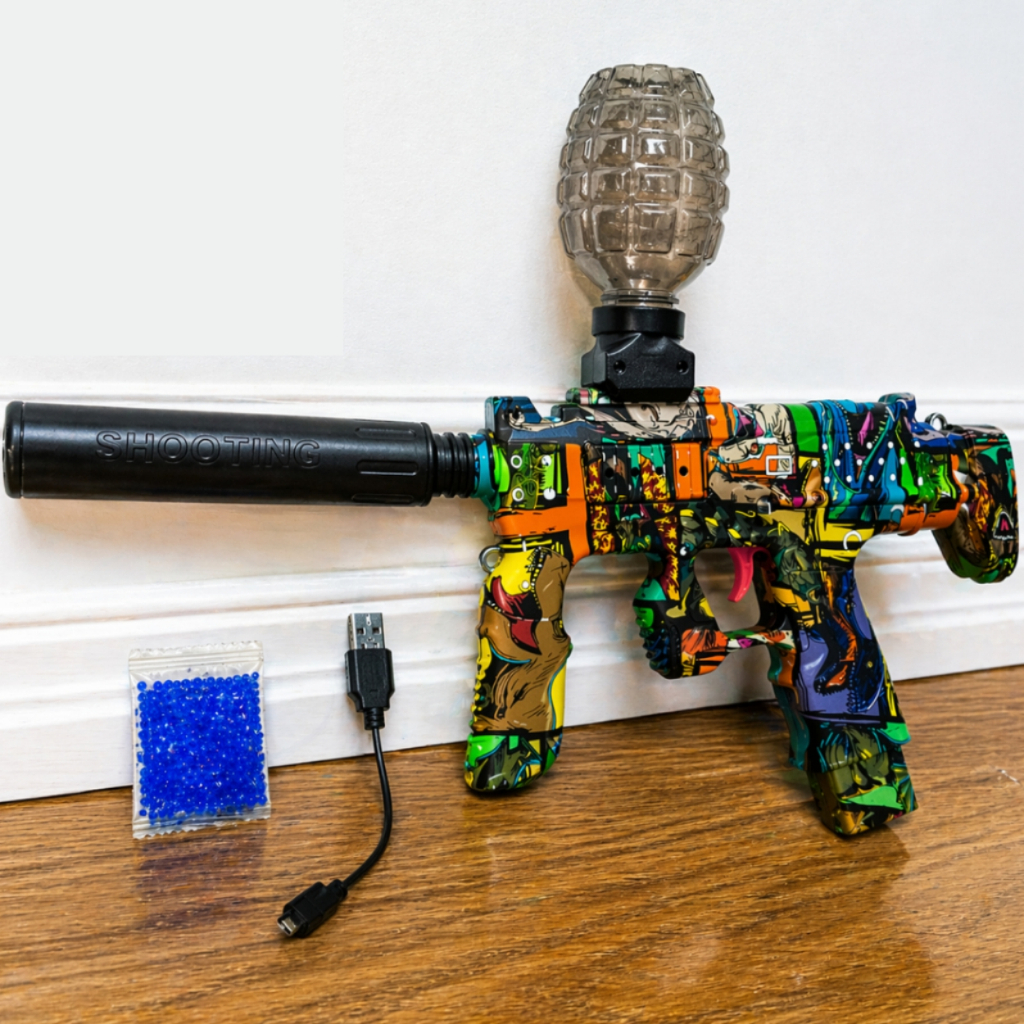 Izibro - Mainan Anak Senapan Water Gell Blaster Pistol Nerf Edukasi Shotgun Tembakan WGB Edukatif
