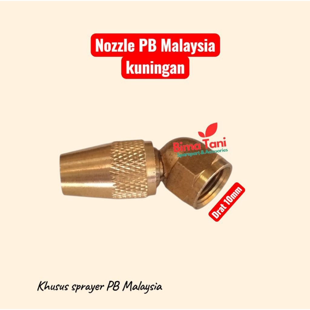 Variasi Nozzle Kuningan Sprayer PB Malaysia drat 10mm