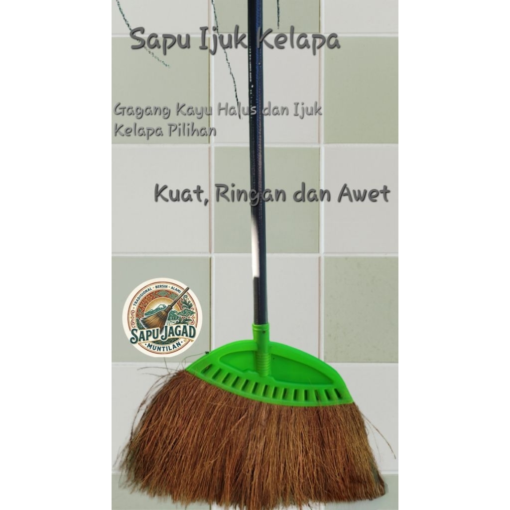 Sapu Ijuk Serat Kelapa Sapu Lantai Sapu Ijuk Murah Sapu Ijuk Ringan Sapu Asli Muntilan