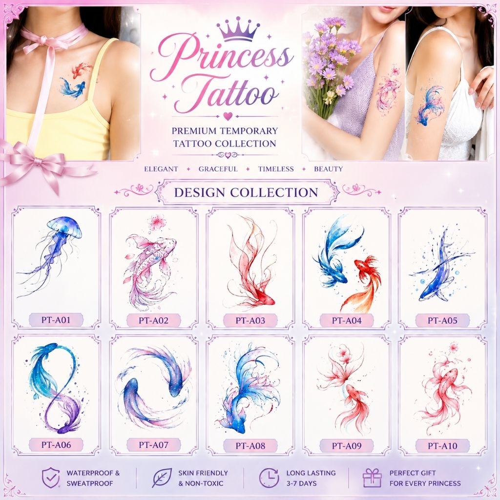 TATTO | Tatto temporer | Fish tattoo | Sticker tatto