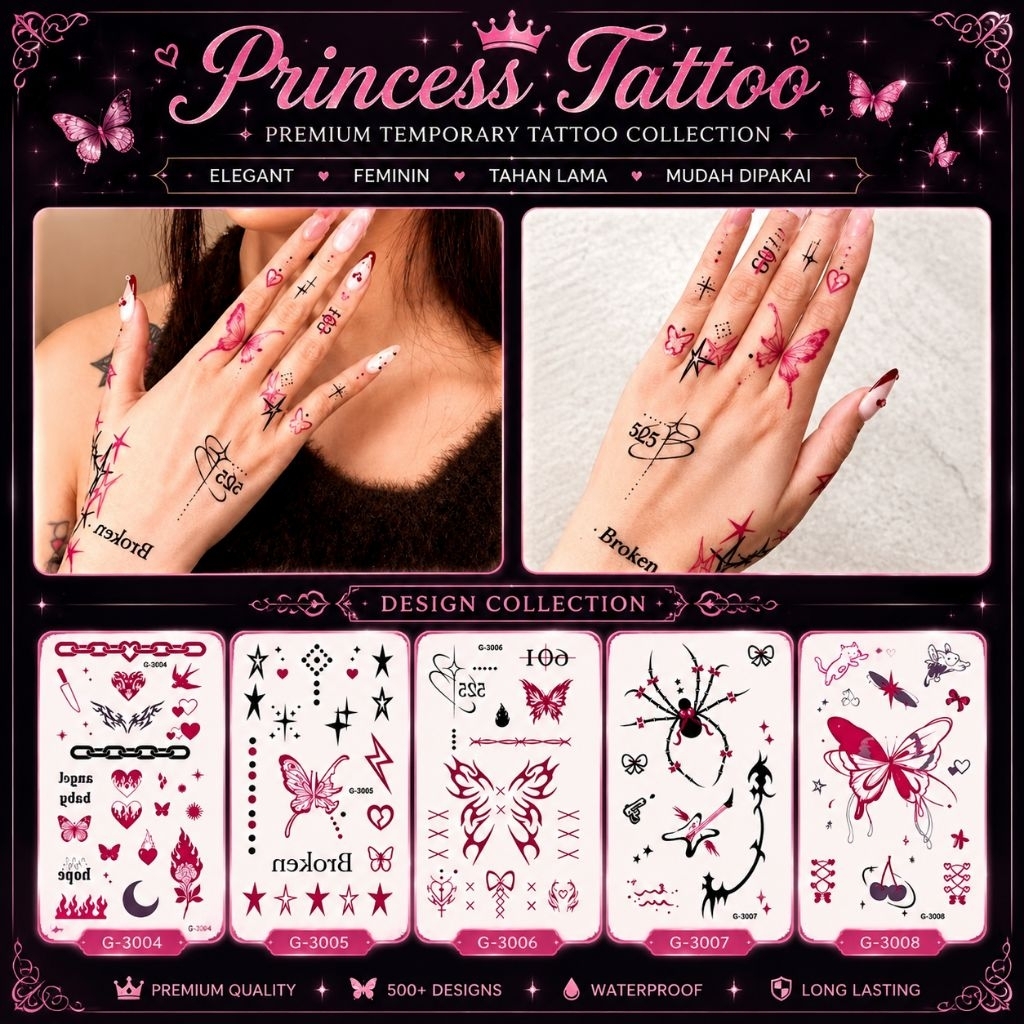 TATTO | Tatto temporer | Finger tattoo | Sticker tatto