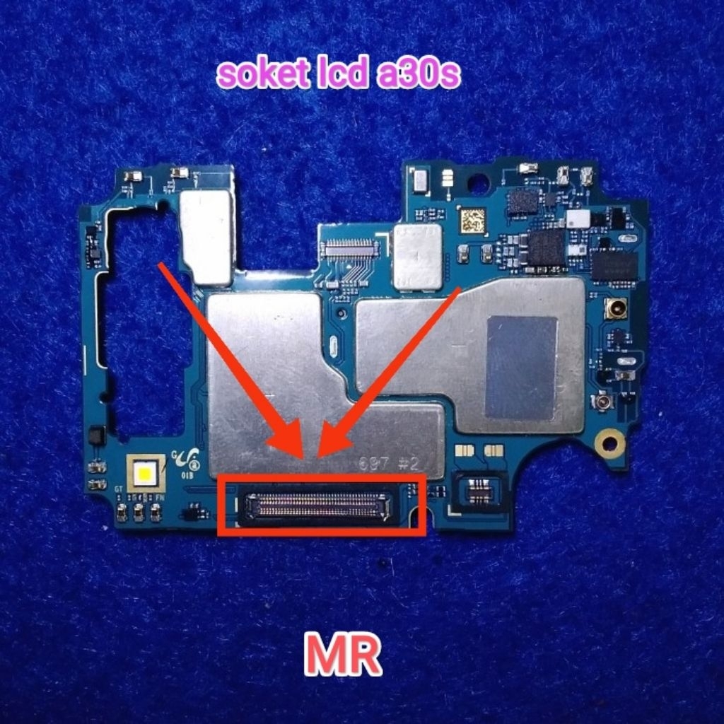 konektor lcd Samsung a30s / soket flexible board Samsung a30s
