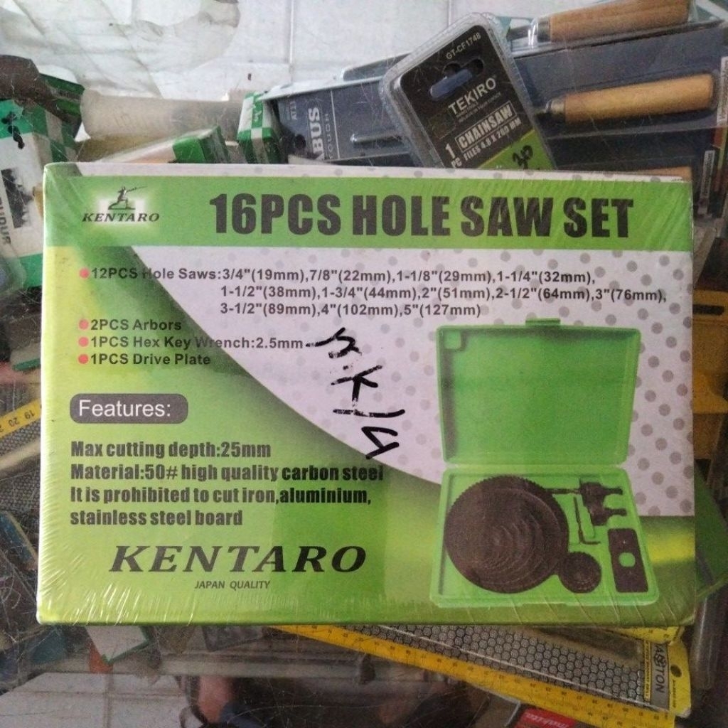 hole saw set 16 pcs