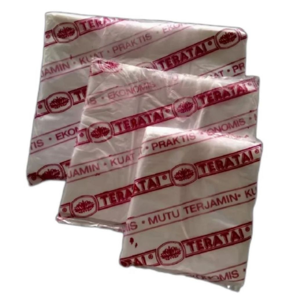 Kantong Plastik HDPE Tas Plastik Kresek Bening Buram Teratai