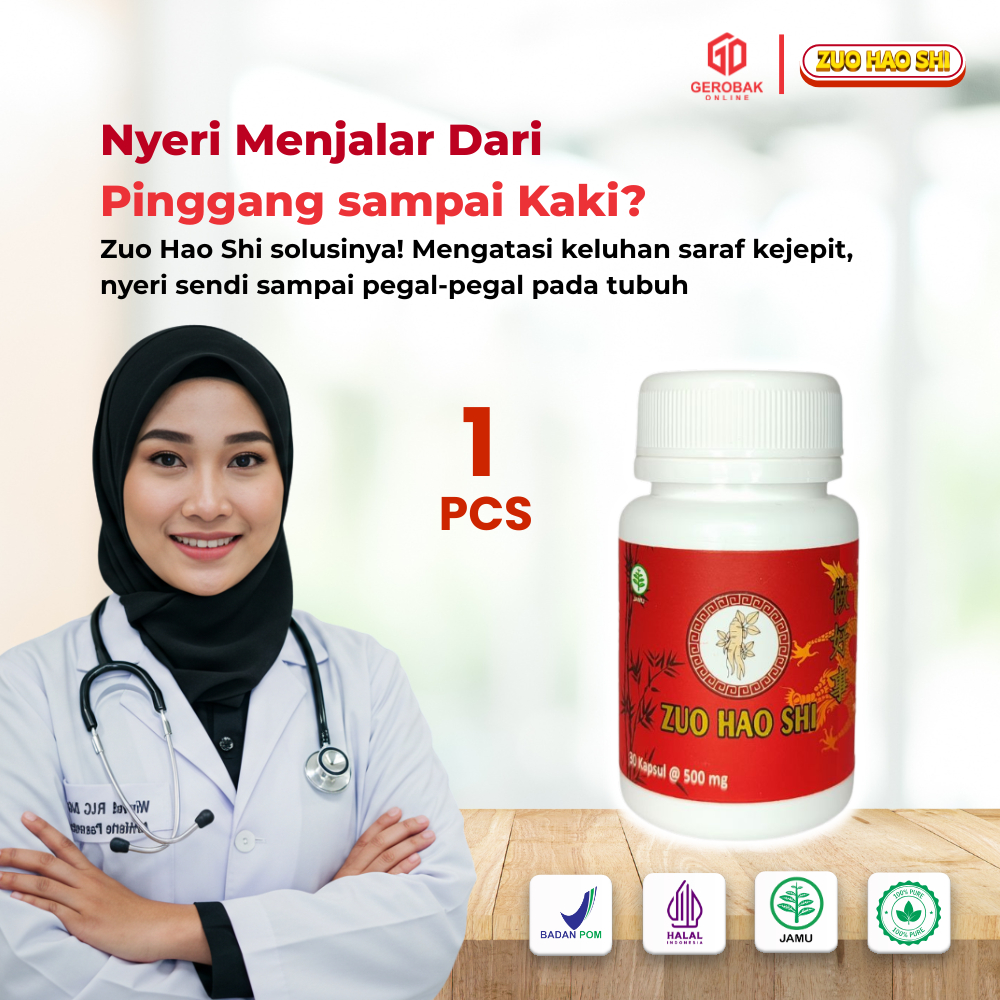 Zuo Hao Shi - Obat Cina Herbal Saraf kejepit - 1 pcs -