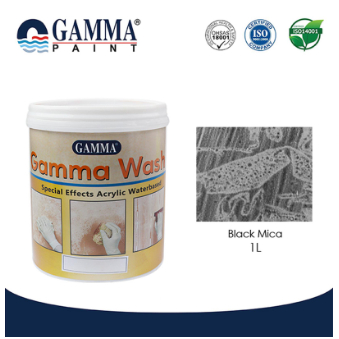Gamma Wash - Black Mica Cat Wash Motif Special Effect With Gamma Cement Wash