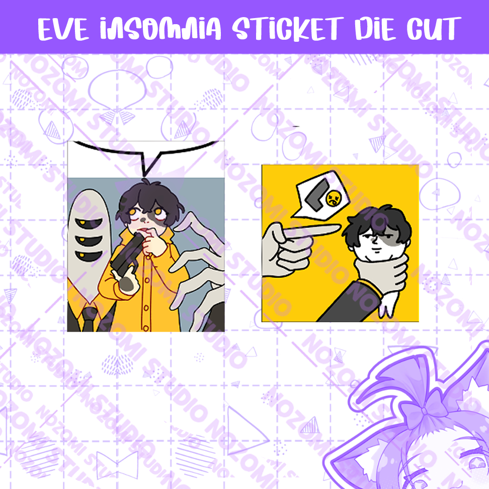 STICKER DIE CUT GLITTER EVE UTAITE INSOMNIA