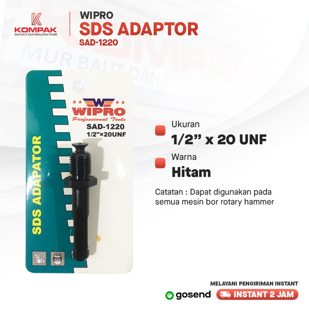 ADAPTOR SDS WIPRO / SAMBUNGAN KEPALA BOR SDS