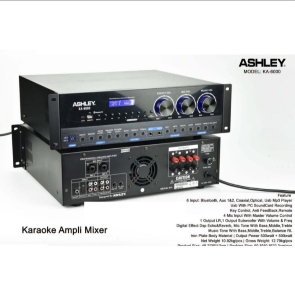 Ampli Mixer Karaoke Ashley KA 6000 KA 6000 ORIGINAL