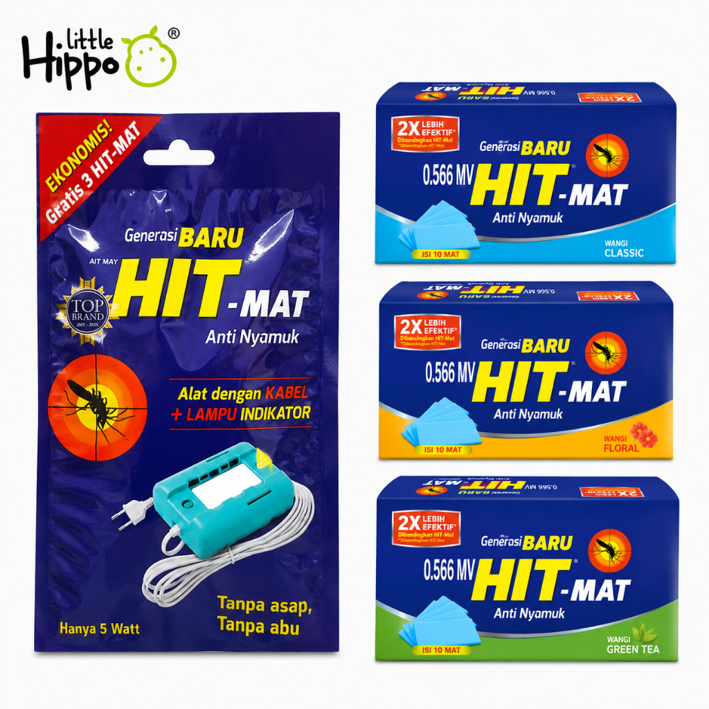 Hit Mat Alat & Refill Anti Nyamuk Listrik Obat Nyamuk Elektrik Hit