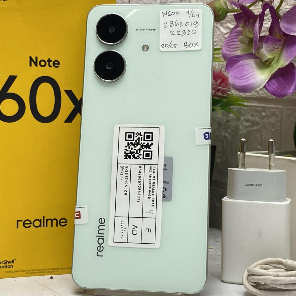 Realme Note 60X 4/64GB Fullset Bekas Second istimewa