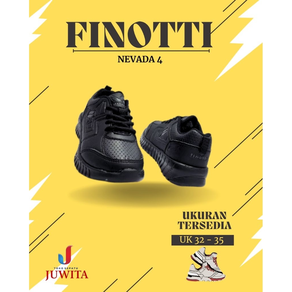 sepatu sekolah anak cowok cewek unisex back to school merk finotti
