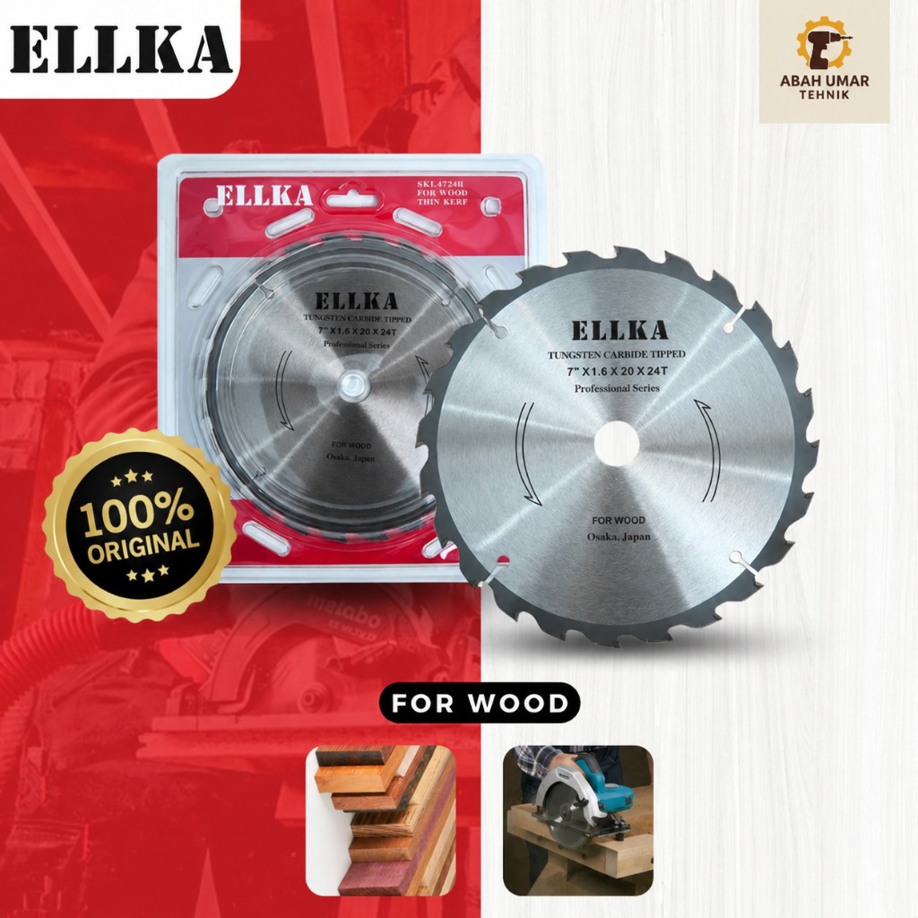 Circular Saw Blade GMT 7 x 24T Tipis Mata Gergaji Mesin Potong Kayu