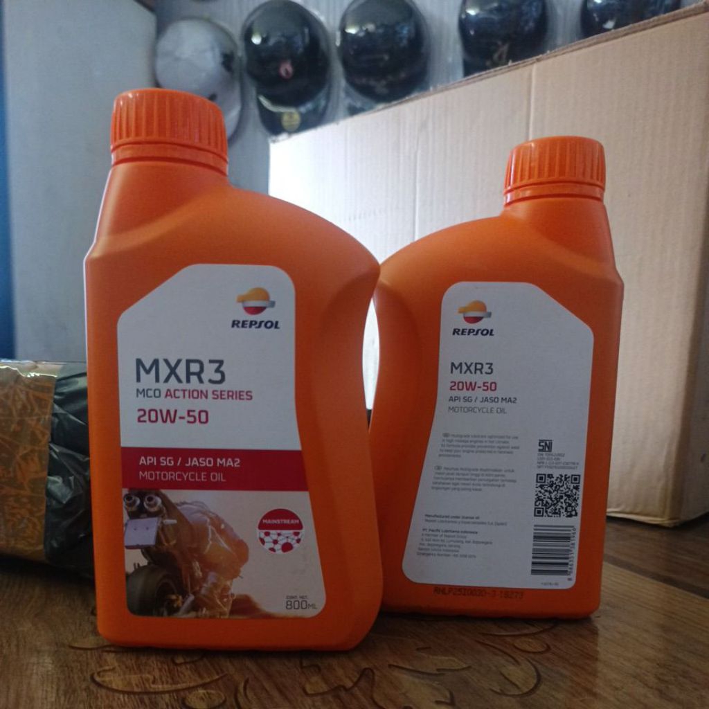 Oli Mesin 4T Repsol MXR3 20W-50 API SG/JASO MA2