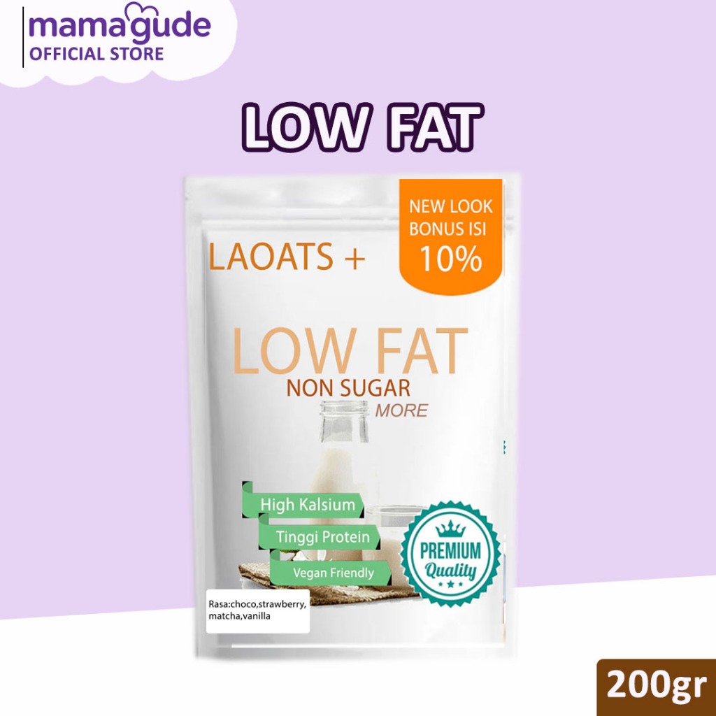 Laoats Susu Low Fat Bubuk Rendah Gula 200gr