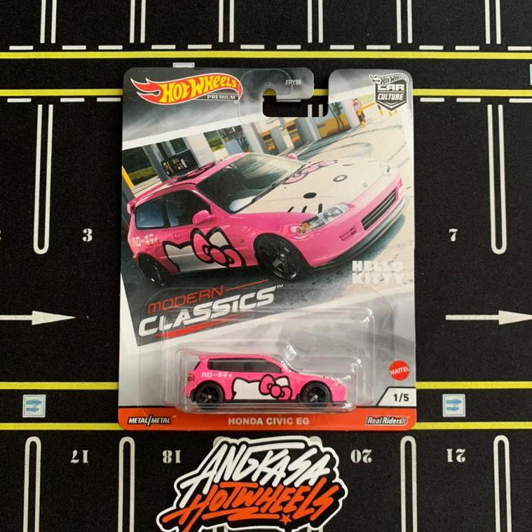 Hot Wheels Honda Civic EG Pink Hello Kitty Modern Classics
