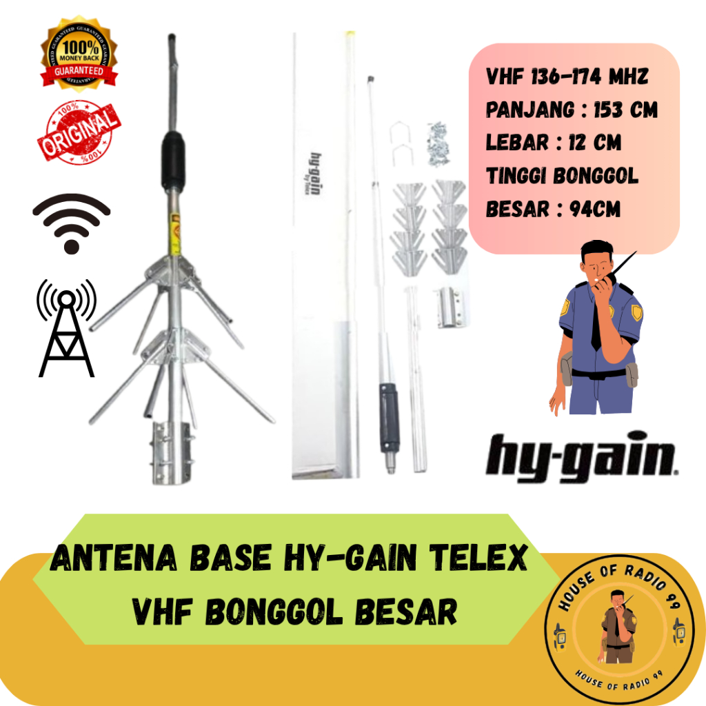 ANTENA V2R HY GAIN BY TELEX LOKAL BONGGOL BESAR