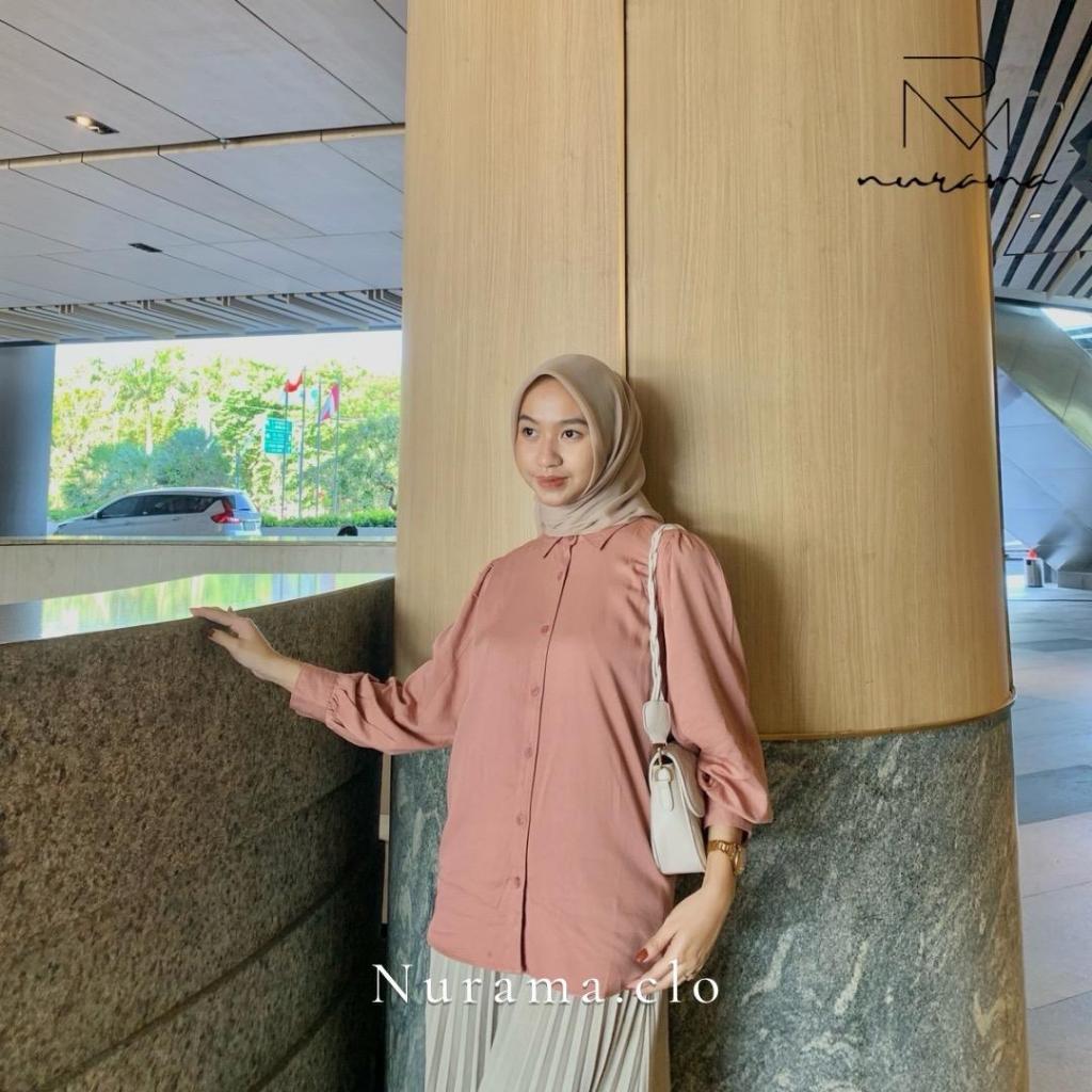 Nurama Aqila Blouse Twillrayon Lengan Balon - A07 TW