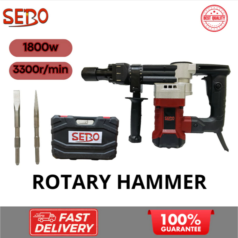 Mesin Bobok Beton Demolition Hammer Rotary Hammer Drill Listrik Electric Hammer 1200w - AK-47