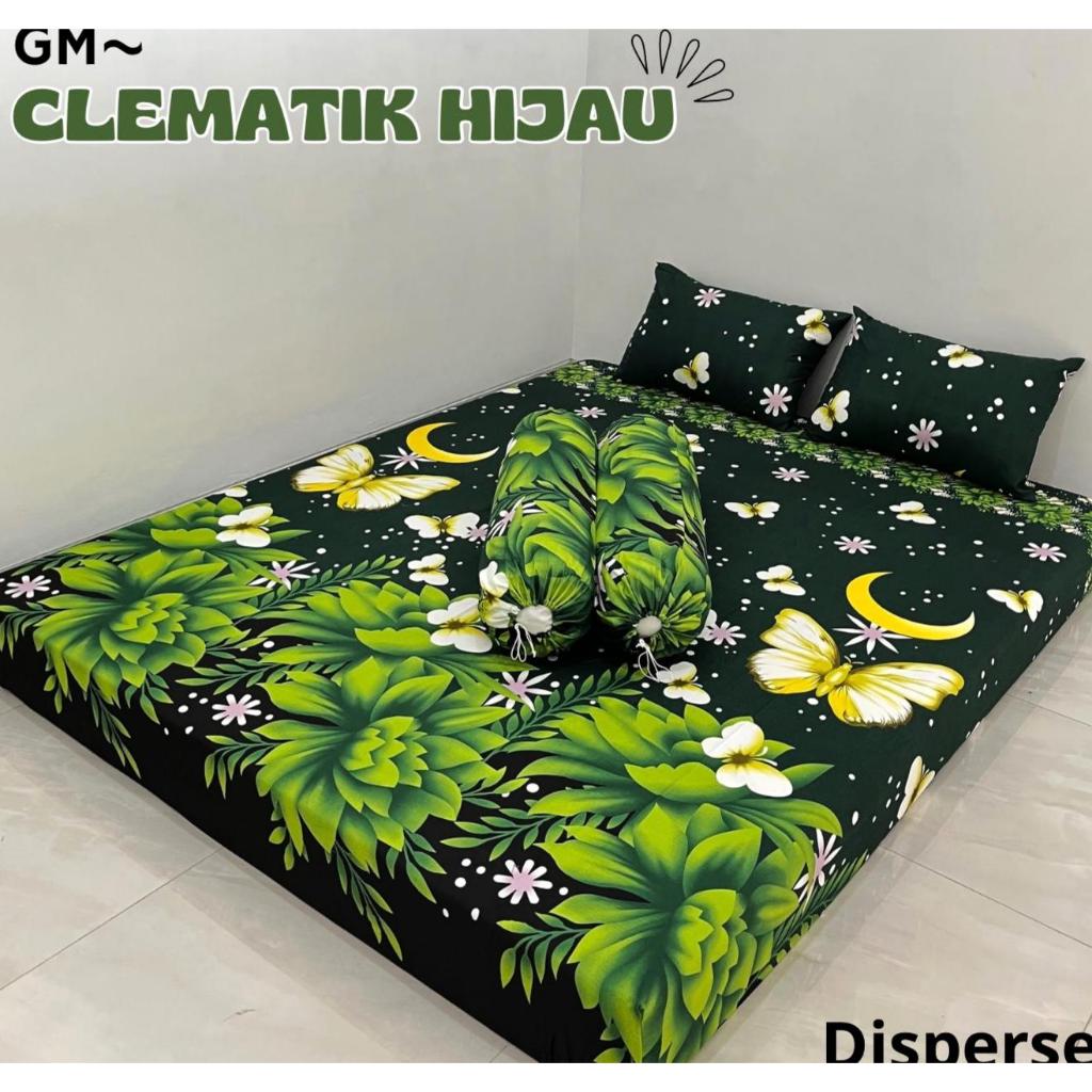 SPREI MOTIF GREEN BUTTERFLY BERKUALITAS SET SARBAN SARGUL