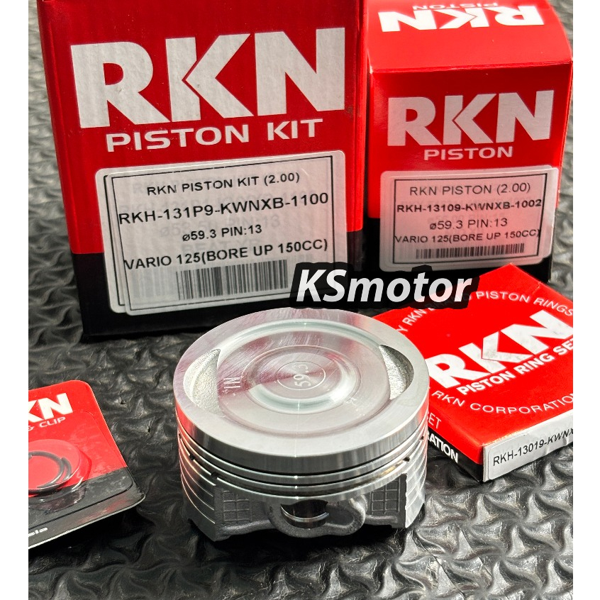 PISTON SEHER SET VARIO 125 BOREUP 150cc 57.3 57.8 58.3 58.8 59.3 59.8 60.3 PIN 13 RKN