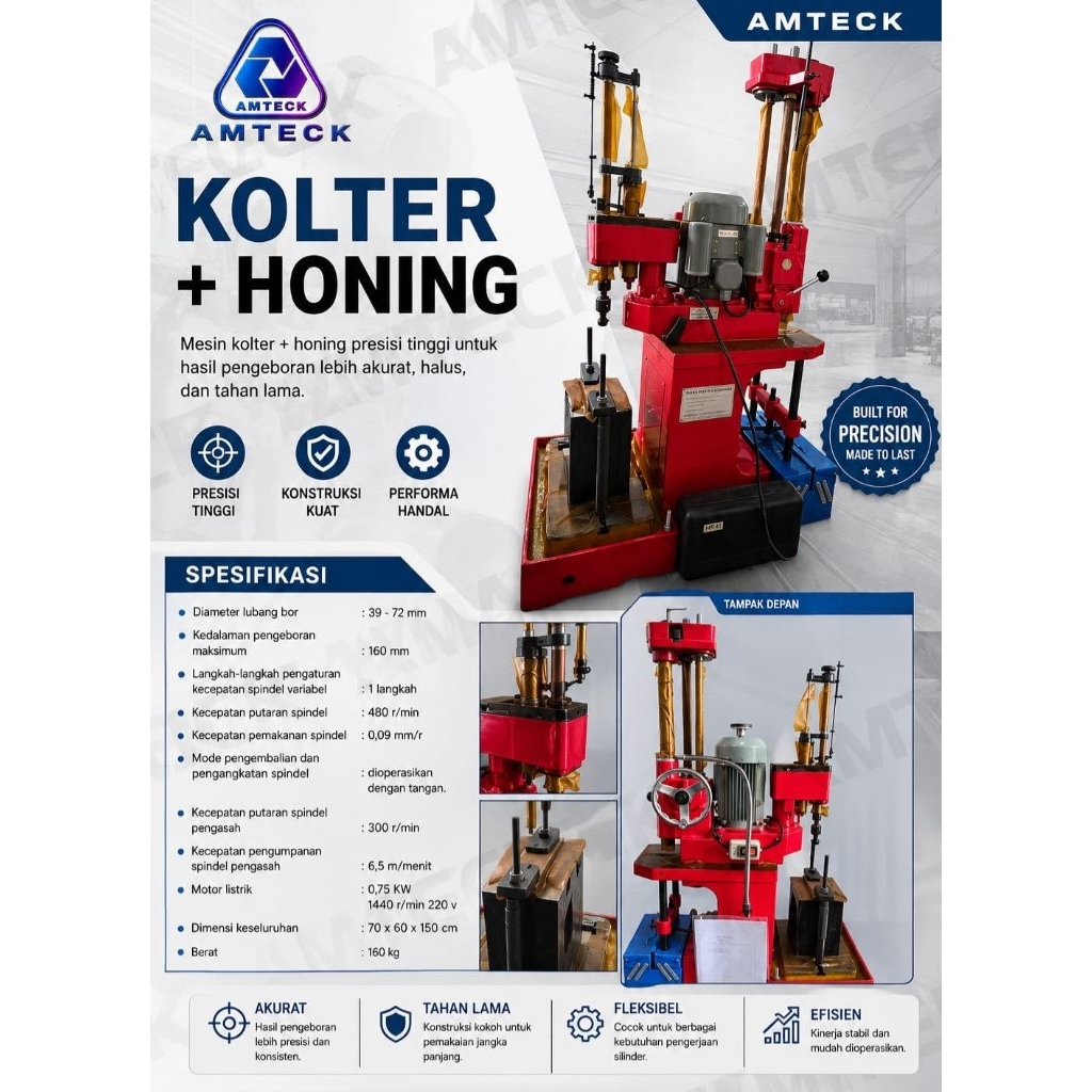 Mesin kolter dan Honing heavy duty