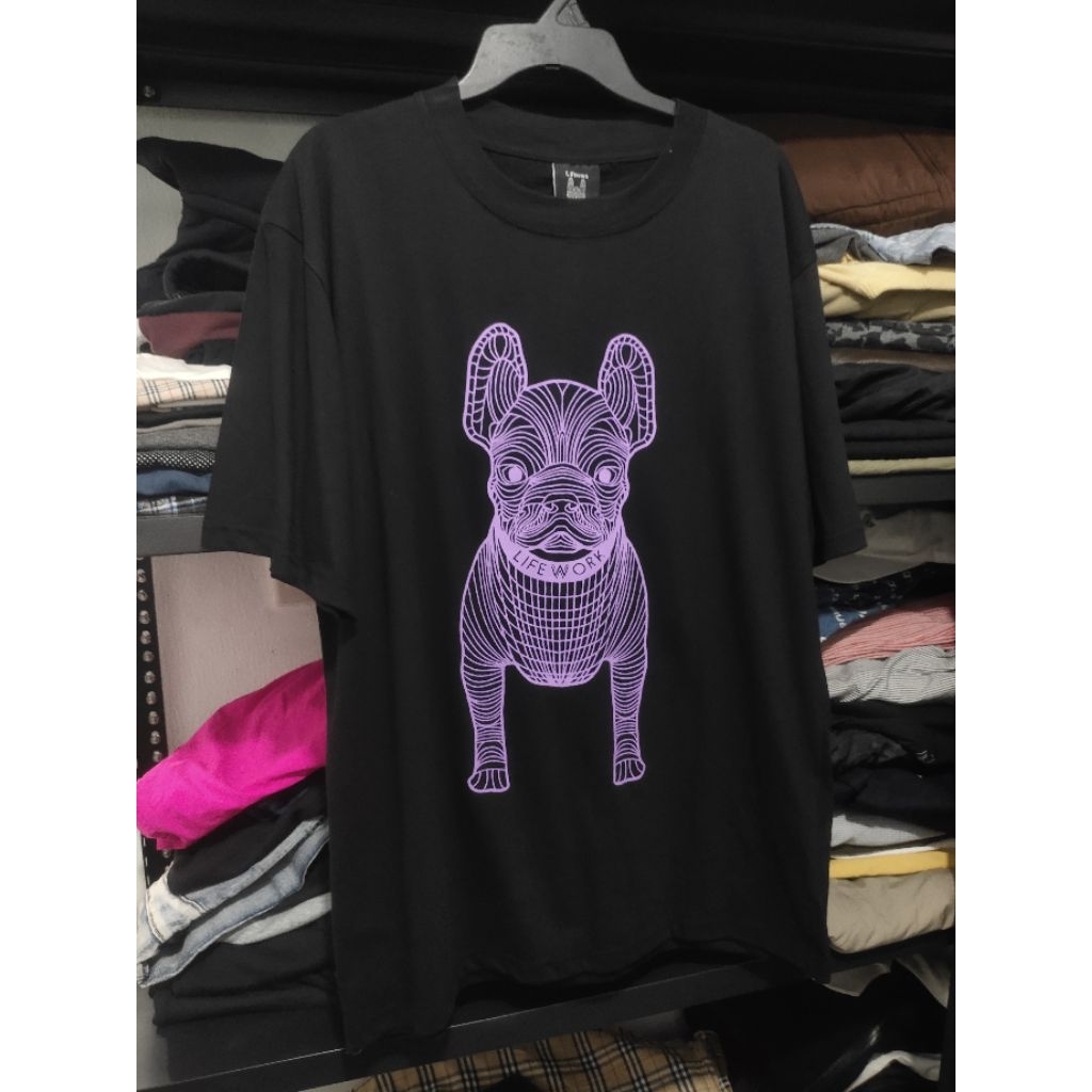 lifeworkT shirt purple logos second