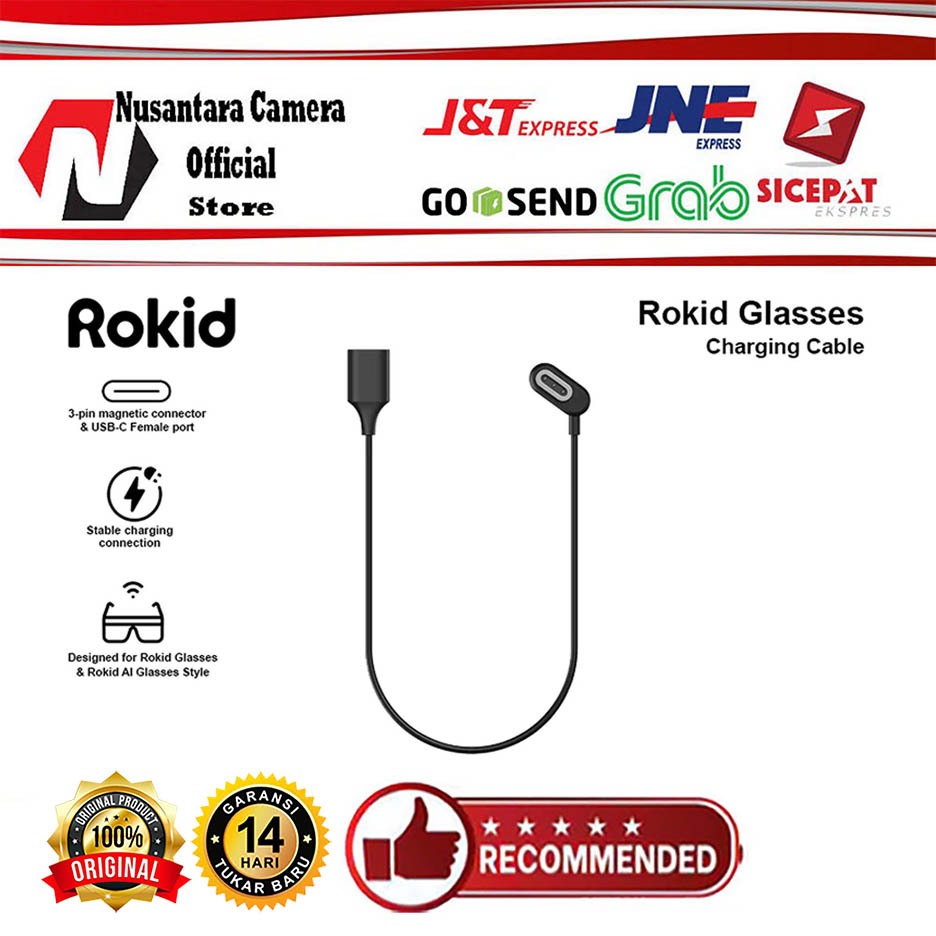 ROKID GLASSES CHARGING CABLE for Rokid Rokid Glasses and Rokid AI Glasses Kabel Charger Garansi Resm
