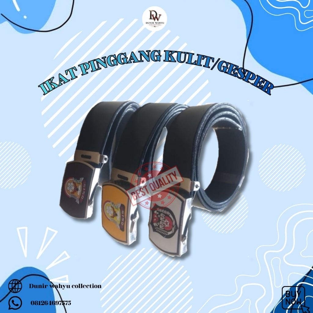Ikat Pinggang/Gesper Kulit SD/SMP/SMA